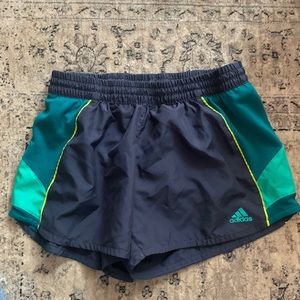 Adidas women’s small navy running shorts